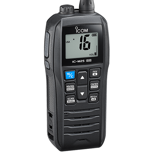 Caractéristiques techniques de la  VHF Portable Icom IC-M25EURO EVO noir